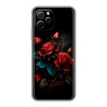 Дизайнерский силиконовый с усиленными углами чехол для Huawei Nova Y61 Розы красные