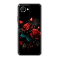Дизайнерский силиконовый чехол для Realme C30s Розы красные