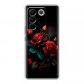 Дизайнерский силиконовый чехол для Vivo V27 Розы красные