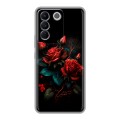 Дизайнерский силиконовый чехол для Vivo V27e Розы красные