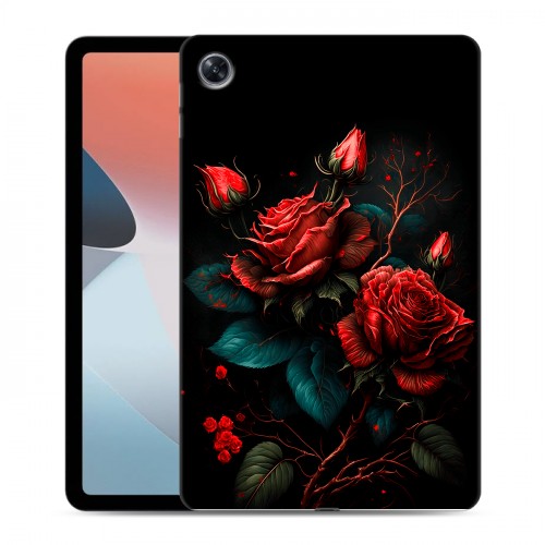 Дизайнерский силиконовый чехол для OPPO Pad Air Розы красные