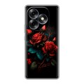 Дизайнерский силиконовый чехол для Itel S23 Plus Розы красные