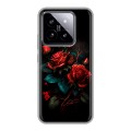 Дизайнерский силиконовый чехол для Xiaomi 14 Розы красные