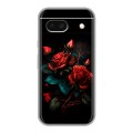 Дизайнерский силиконовый чехол для Google Pixel 8a Розы красные