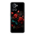 Дизайнерский силиконовый чехол для OnePlus Ace Розы красные