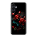 Дизайнерский силиконовый чехол для Samsung Galaxy A35 Розы красные