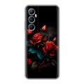 Дизайнерский силиконовый чехол для Realme C65 Розы красные