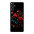 Дизайнерский силиконовый чехол для Samsung Galaxy M55 Розы красные