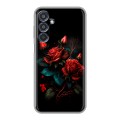 Дизайнерский силиконовый чехол для Samsung Galaxy M35 Розы красные