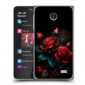 Дизайнерский пластиковый чехол для Nokia X Розы красные