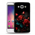 Дизайнерский пластиковый чехол для LG L60 Розы красные
