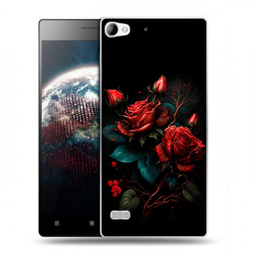 Дизайнерский пластиковый чехол для Lenovo Vibe X2 Розы красные