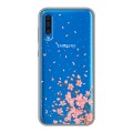 Полупрозрачный дизайнерский пластиковый чехол для Samsung Galaxy A50 Ветка сакуры