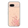 Полупрозрачный дизайнерский пластиковый чехол для Google Pixel 8a Ветка сакуры