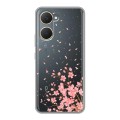 Полупрозрачный дизайнерский пластиковый чехол для Vivo Y03 Ветка сакуры