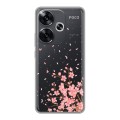 Полупрозрачный дизайнерский пластиковый чехол для Xiaomi Redmi Turbo 3 Ветка сакуры
