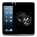 Дизайнерский силиконовый чехол для Ipad Mini Кот в темноте