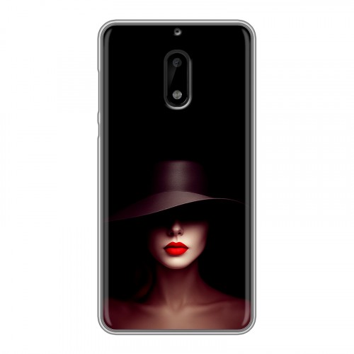 Дизайнерский пластиковый чехол для Nokia 6 Девушка в шляпе