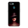 Дизайнерский силиконовый чехол для OPPO AX7 Девушка в шляпе
