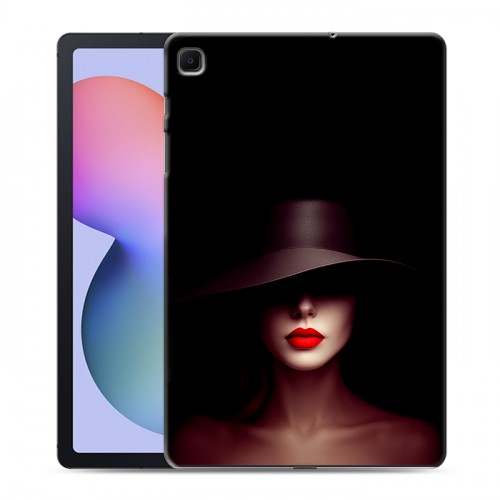 Дизайнерский силиконовый чехол для Samsung Galaxy Tab S6 Lite Девушка в шляпе