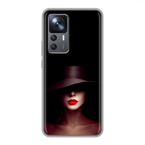 Дизайнерский силиконовый чехол для Xiaomi 12T Девушка в шляпе