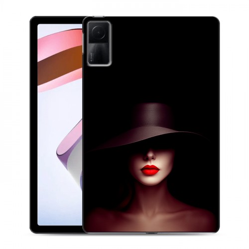Дизайнерский силиконовый чехол для Xiaomi RedMi Pad Девушка в шляпе