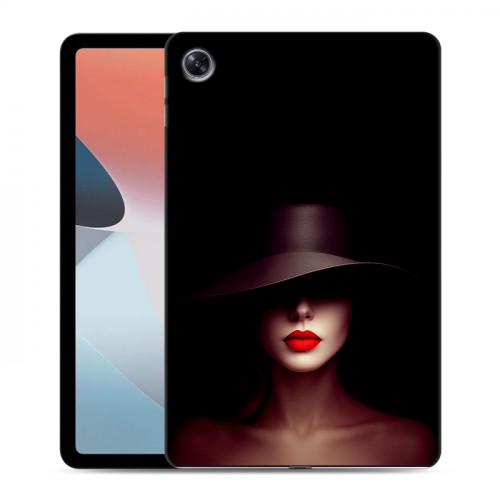 Дизайнерский силиконовый чехол для OPPO Pad Air Девушка в шляпе