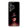 Дизайнерский силиконовый чехол для Huawei Nova Y72 Девушка в шляпе