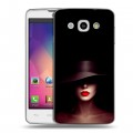 Дизайнерский пластиковый чехол для LG L60 Девушка в шляпе