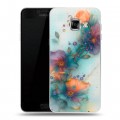 Дизайнерский пластиковый чехол для Samsung Galaxy C5 Акварельные цветы