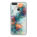 Дизайнерский силиконовый чехол для Huawei P Smart Акварельные цветы