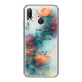 Дизайнерский силиконовый чехол для Huawei P20 Lite Акварельные цветы