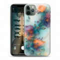 Дизайнерский силиконовый чехол для Iphone 11 Pro Акварельные цветы