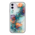 Дизайнерский силиконовый чехол для Iphone 11 Акварельные цветы