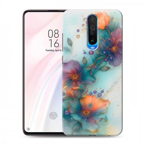 Дизайнерский пластиковый чехол для Xiaomi RedMi K30 Акварельные цветы