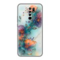 Дизайнерский силиконовый чехол для Xiaomi RedMi 9 Акварельные цветы