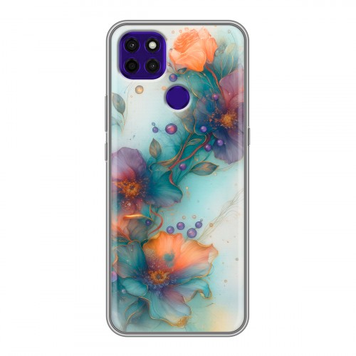Дизайнерский силиконовый чехол для Lenovo K12 Pro Акварельные цветы