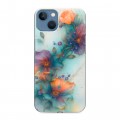 Дизайнерский силиконовый чехол для Iphone 13 Акварельные цветы