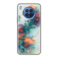 Дизайнерский силиконовый чехол для Huawei Nova 8i Акварельные цветы