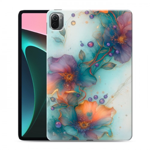 Дизайнерский силиконовый чехол для Xiaomi Pad 5 Акварельные цветы