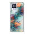 Дизайнерский силиконовый чехол для Realme 8i Акварельные цветы