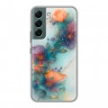 Дизайнерский пластиковый чехол для Samsung Galaxy S22 Акварельные цветы