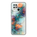 Дизайнерский пластиковый чехол для Xiaomi Redmi 10C Акварельные цветы