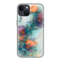 Дизайнерский силиконовый чехол для Iphone 14 Акварельные цветы
