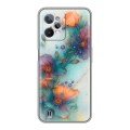 Дизайнерский силиконовый чехол для Realme C31 Акварельные цветы