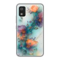 Дизайнерский силиконовый чехол для Itel A17 Акварельные цветы