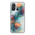 Дизайнерский силиконовый чехол для Itel A49 Акварельные цветы
