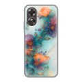 Дизайнерский силиконовый чехол для OPPO A17 Акварельные цветы