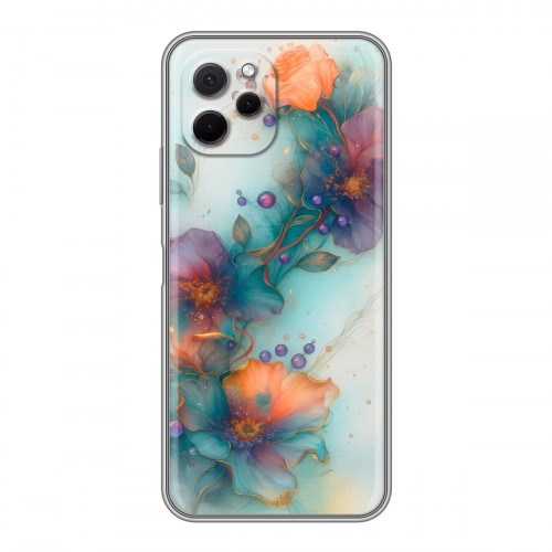 Дизайнерский пластиковый чехол для Huawei Nova Y61 Акварельные цветы