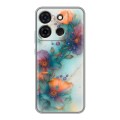 Дизайнерский силиконовый чехол для Infinix Smart 7 Акварельные цветы